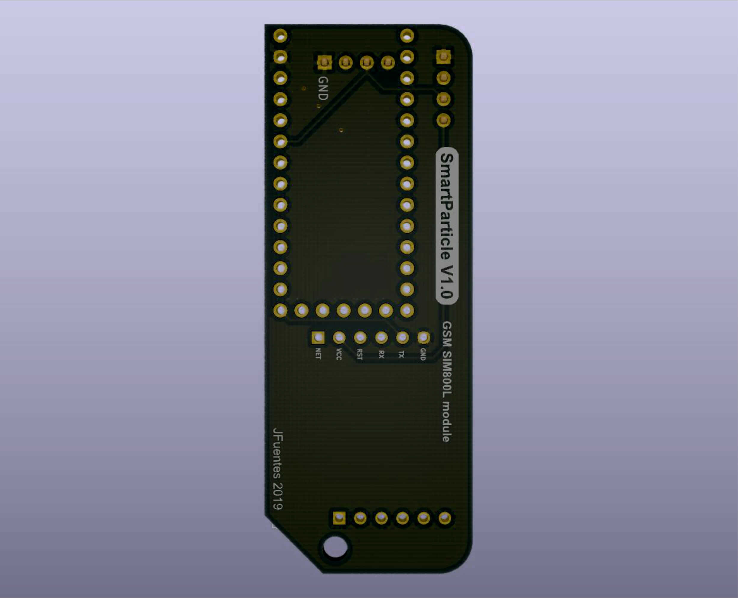 GSM PCB board bottom